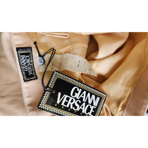 Gianni Versace beige pencil wool skirt 40 - Picture 3 of 4